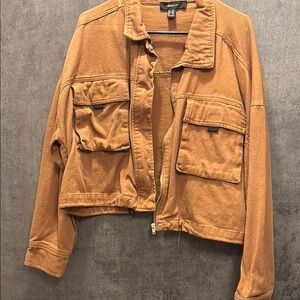 Forever 21 Brown Zip-Up Jacket